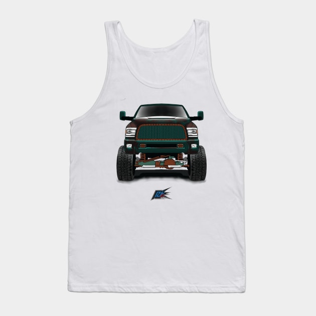 ram 2500 lifted truck green rust Tank Top by naquash